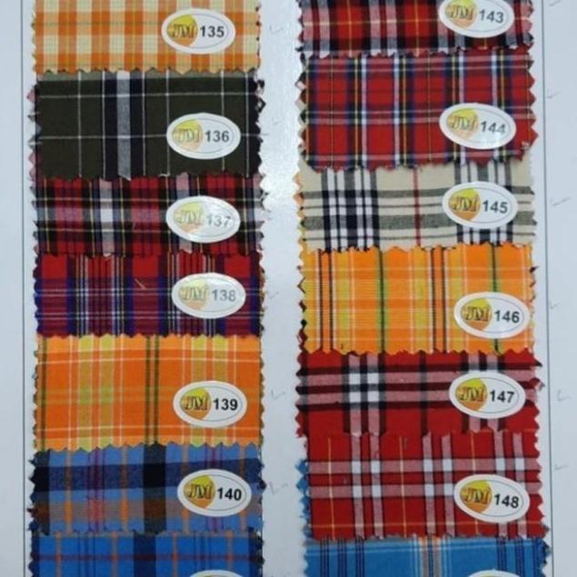 bahan kain kotak seragam sekolah