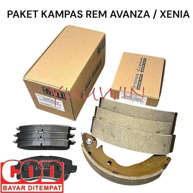 PAKET KAMPAS REM AVANZA - KAMPAS REM DEPAN BELAKANG AVANZA - PAKET KAMPAS REM TROMOL AVANZA - PAKET 