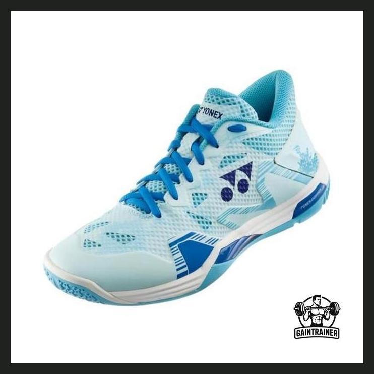 OLAHRAGA - SEPATU BADMINTON YONEX SHB POWER CUSHION ECLIPSION Z3 MID / SHBELZ3MD LIGHT BLUE PACKING 
