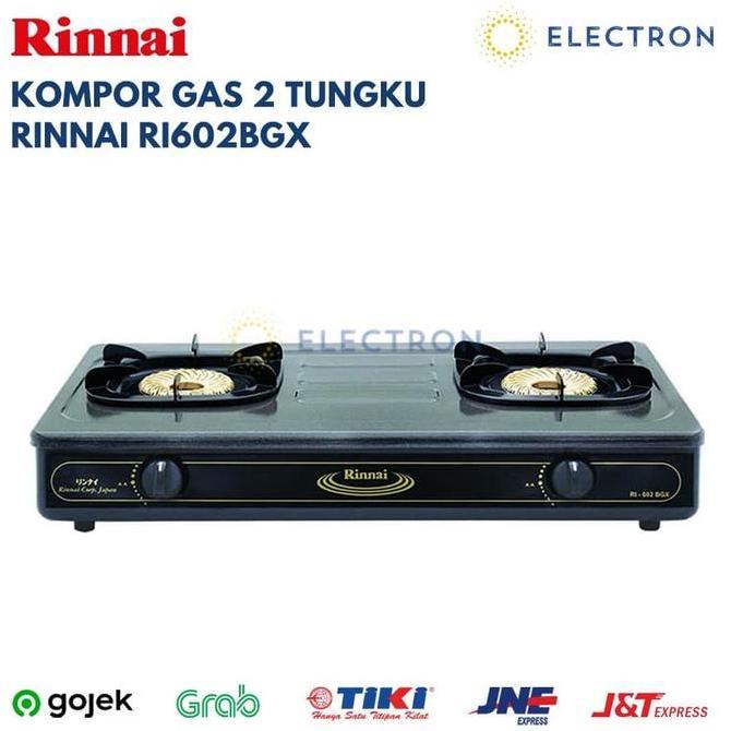 Rinnai 2 Tungku RI602BGX Kompor Gas Api Tornado