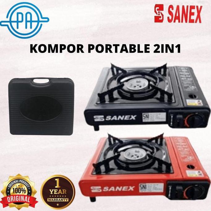 KOMPOR PORTABLE SANEX 2IN1 / KOPOR SANEX 1 TUNGKU