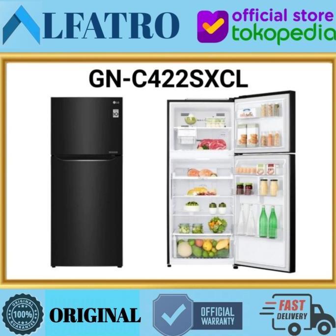 BEBAS ONGKIR - LG KULKAS 2 PINTU GNC422SXCL / GN-C422SXCL