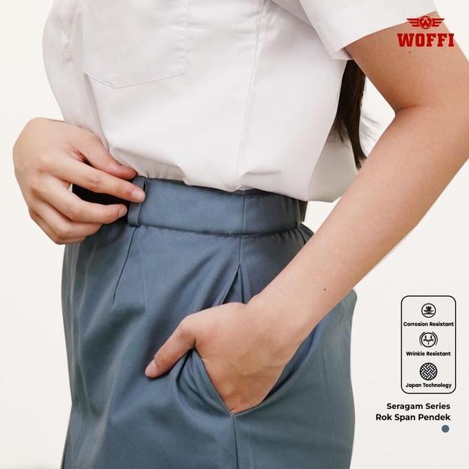 Woffi Seragam SMA Span Abu-abu