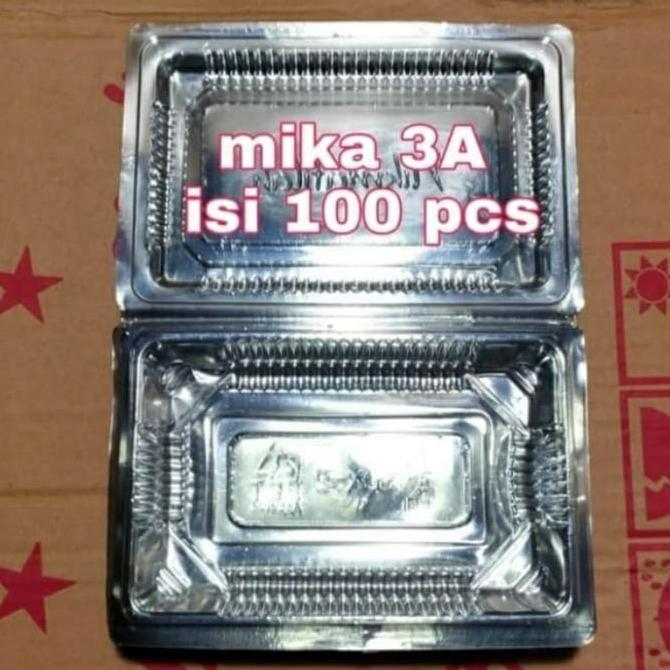 plastik mika 3A(isi 100 pcs)plastik mika/mika kue/plastik kue