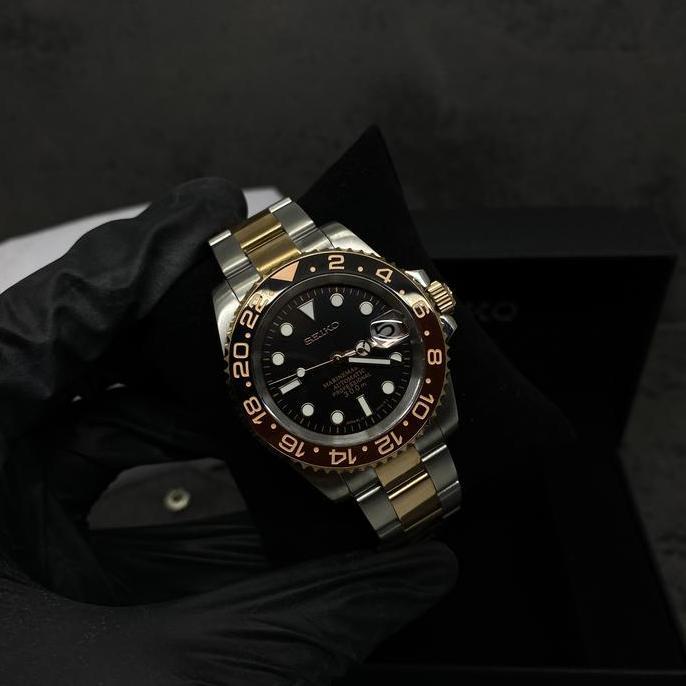 Jam Tangan Seiko Mod Root Beer Rosegold rootbeer Automatic Master Men