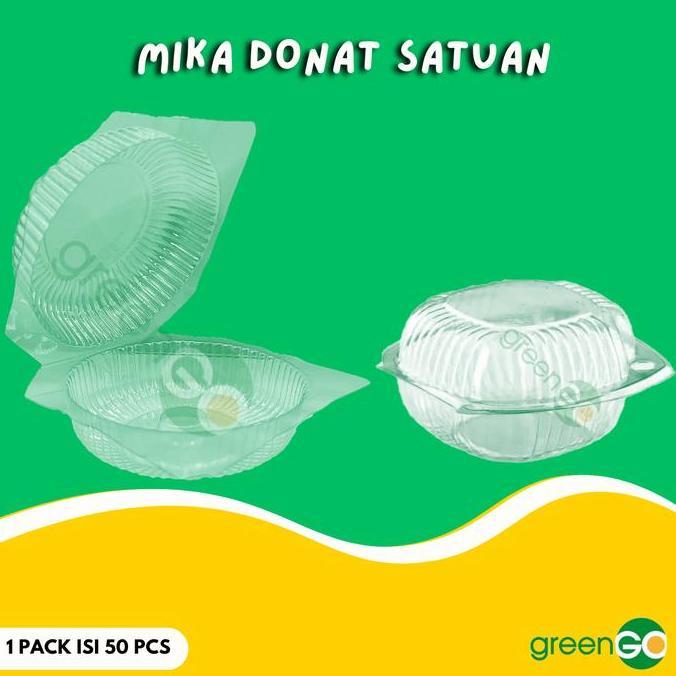 MIKA DONAT SATUAN ISI 50PCS MIKA DONAT BESAR MIKA BENING KUE DONAT MIKA DONAT IS 1 BIJI