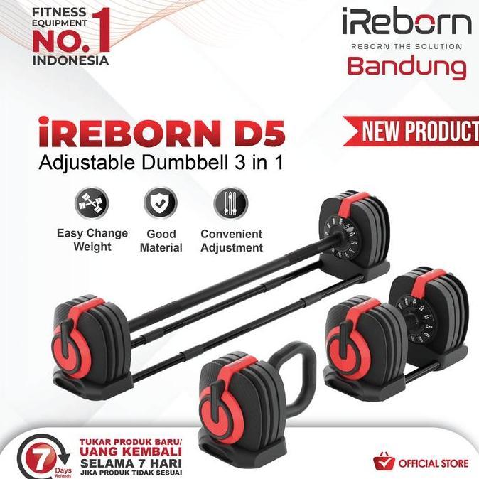 Adjustable Dumbbell 3 in 1 iReborn D5