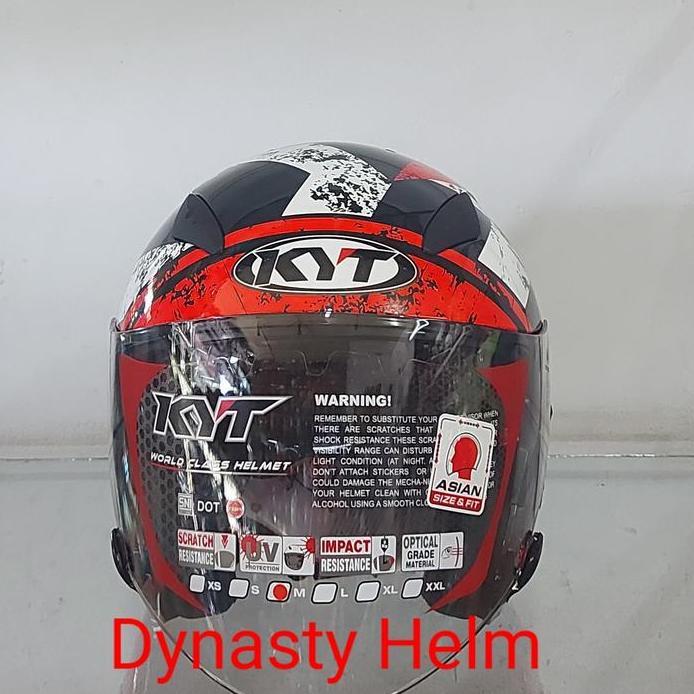 KYT GALAXY FLAT R MOTIF BLACK/RED #5