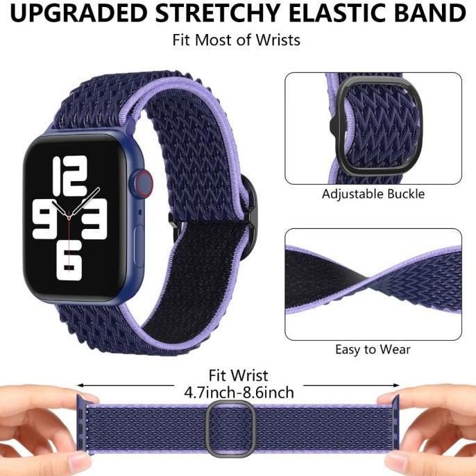 Tali Jam Strap Batik Nylon iWatch T500 T55 Ultra T900 Pro Max T800 Smartwatch Tali Jam Tangan Pintar