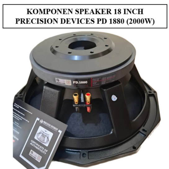 Komponen Speaker 18 Inch Precious Division PD1880 (2000W)/Speaker Subwoofer Precious Division PD1880