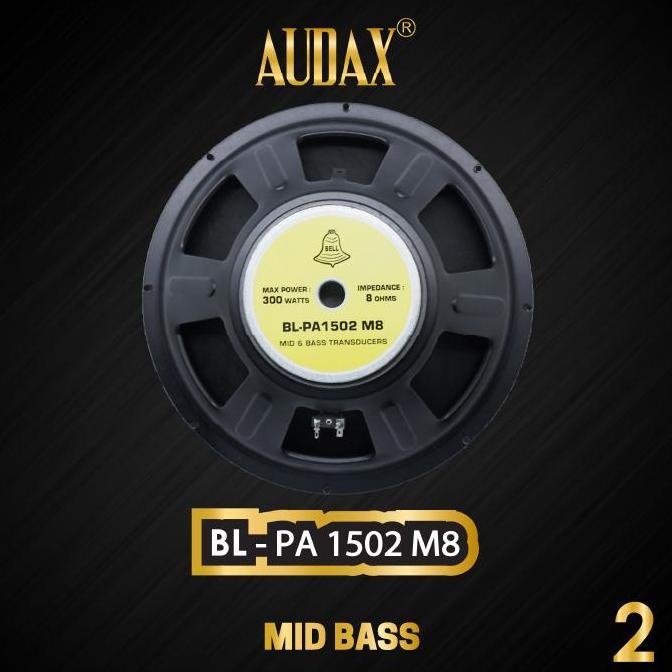 Audax - Speaker Pasif 15" Bell BL-PA 1502 M8 Mid & Bass Transducers