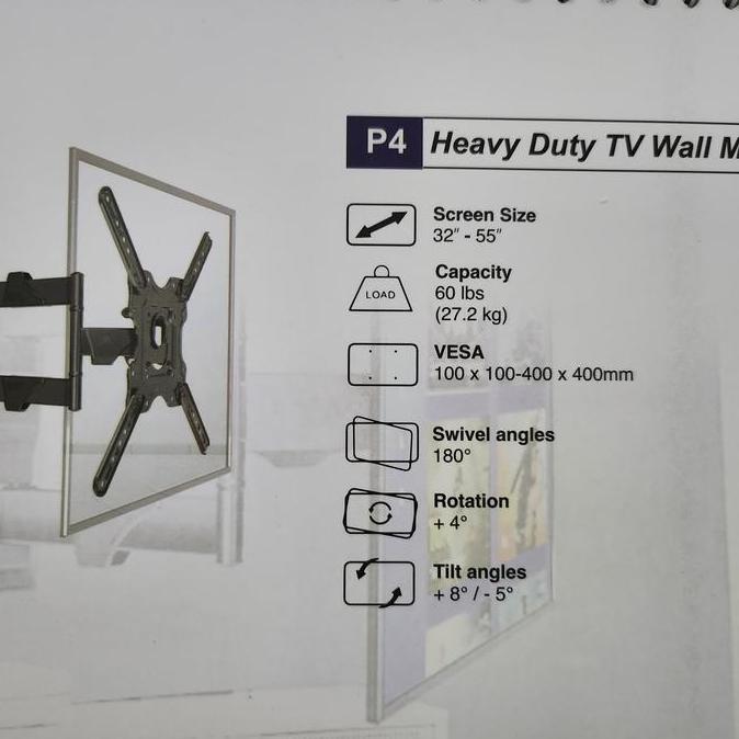 BRACKET TV LED NORTH BAYOU P4