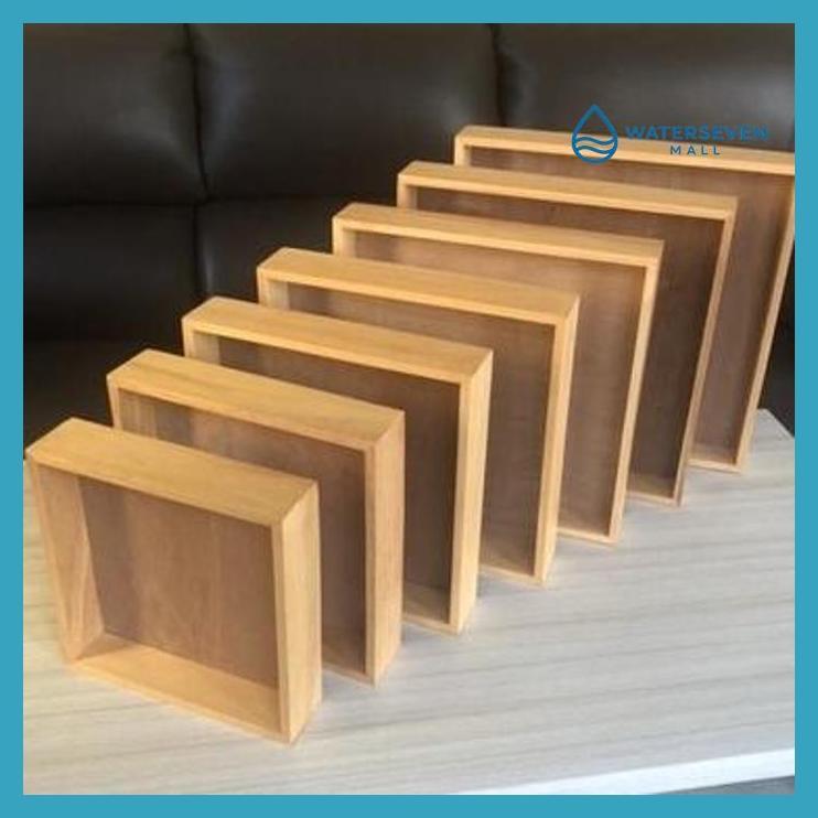 KERAJINAN KAYU - HANTARAN KAYU 30X30 PLUS TUTUP AKRILIK BOX SESERAHAN HANTARAN KAYU SAMA SISI SIAP K