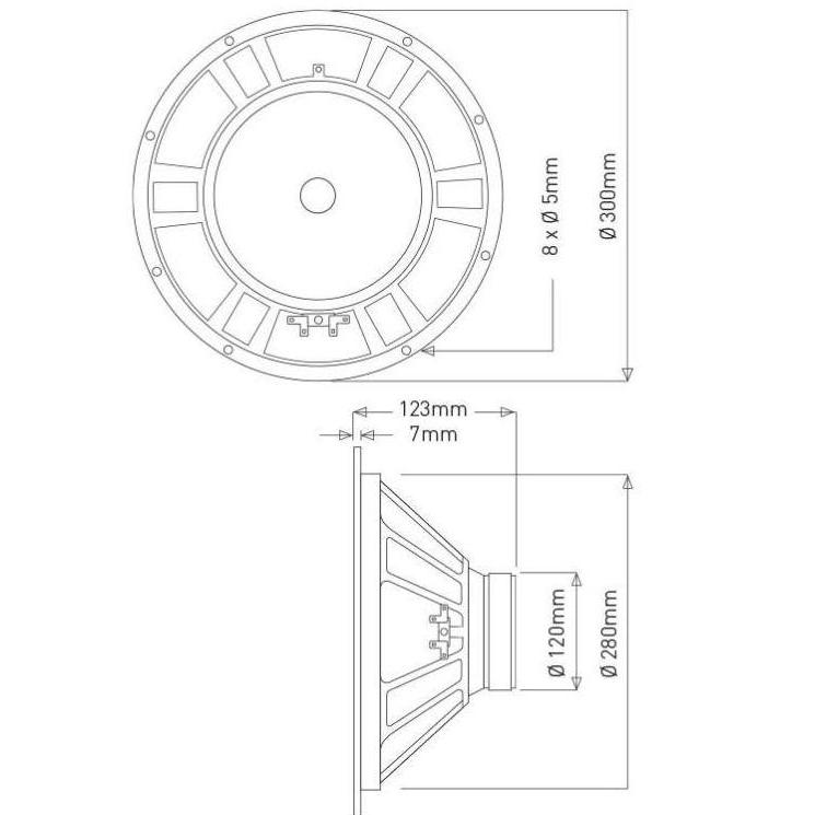 Speaker JIC LB 12038 - Speaker 12 INCH - MID, LOW - Original