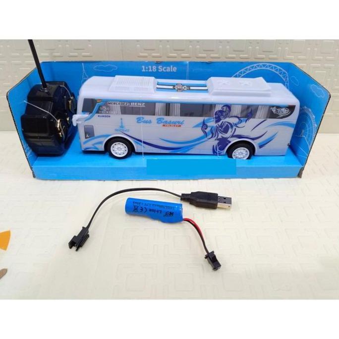 Mainan Anak RC BUS BASURI TELOLET 6176D Remote Control Basuri RC Bus Telolet Suara Telolet