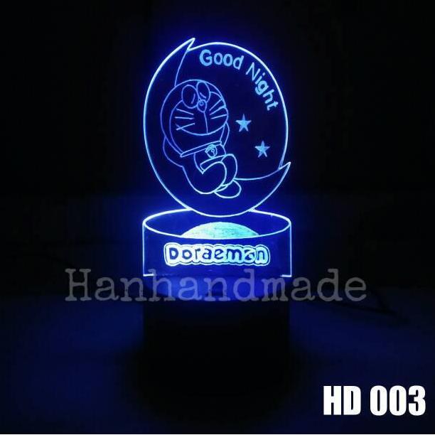 LAMPU HIAS 3D AKRILIK DORAEMON COSTUME NAMA