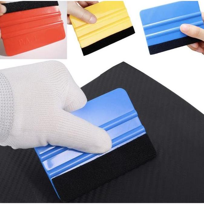 Rakel scrapper Kape Biru Alat Bantu Pasang Stiker Sticker Kaca