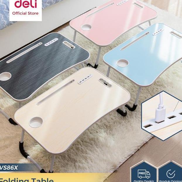 Deli X Vusn Folding Table Meja Laptop Lipat Vs861Vs862Vs860Vs864 Computer Furniture