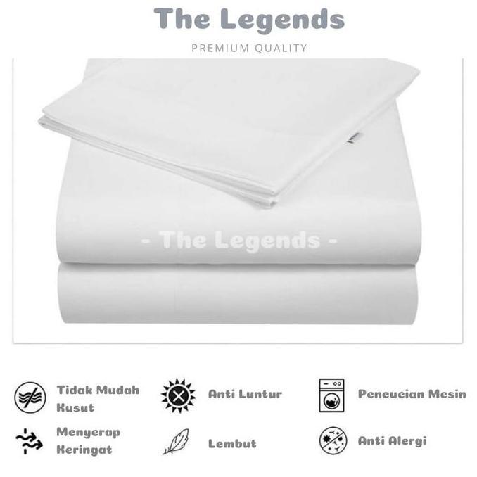 Sprei saja polos ukuran 160x200|sudut karet|halus||berkualitas