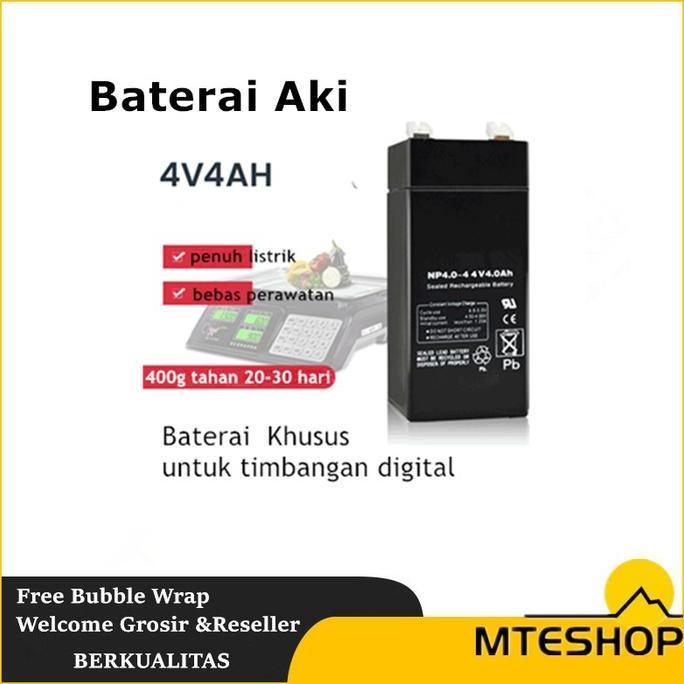 BATERAI AKI 4V 4AH / Baterai Timbangan Digital