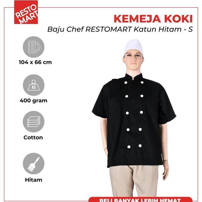 Seragam Chef/Baju Chef/Kemeja Koki RESTOMART Katun(1394171)