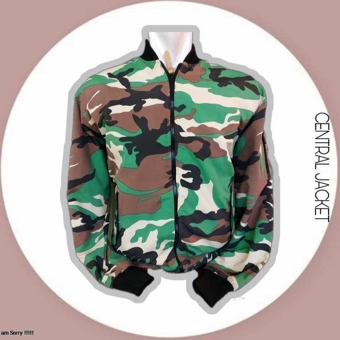 Promo Jaket Bomber Pria Motif loreng High Quality - Jaket bomber pria COD