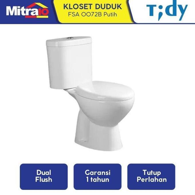 Promo Tidy Kloset Duduk Dua Bagian FSA 0072B Putih COD