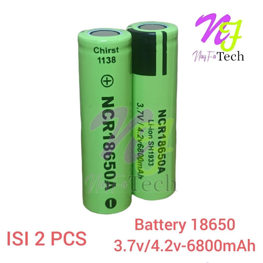 Gh-45 Batterai Charger 18650 Li-Ion 3.7V/4.2V - 6800Mah Warna Hijau Plus Ceper Paket Isi 2Pcs Berkua