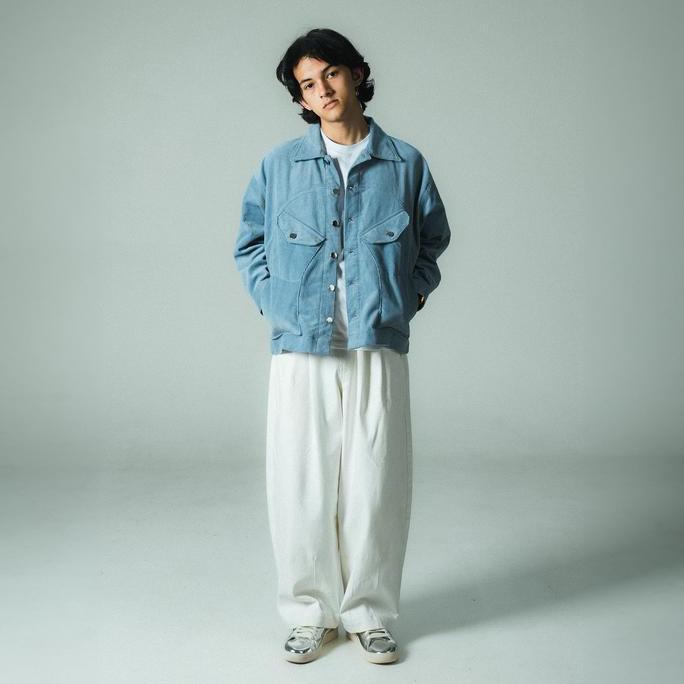 Promo Phantasma Studio. Mcgregor Corduroy Jacket. Sky Blue COD