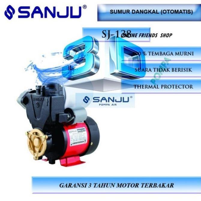 BEBAS ONGKIR - POMPA AIR SUMUR DANGKAL SANJU SJ-138 OTOMATIS SJ 138