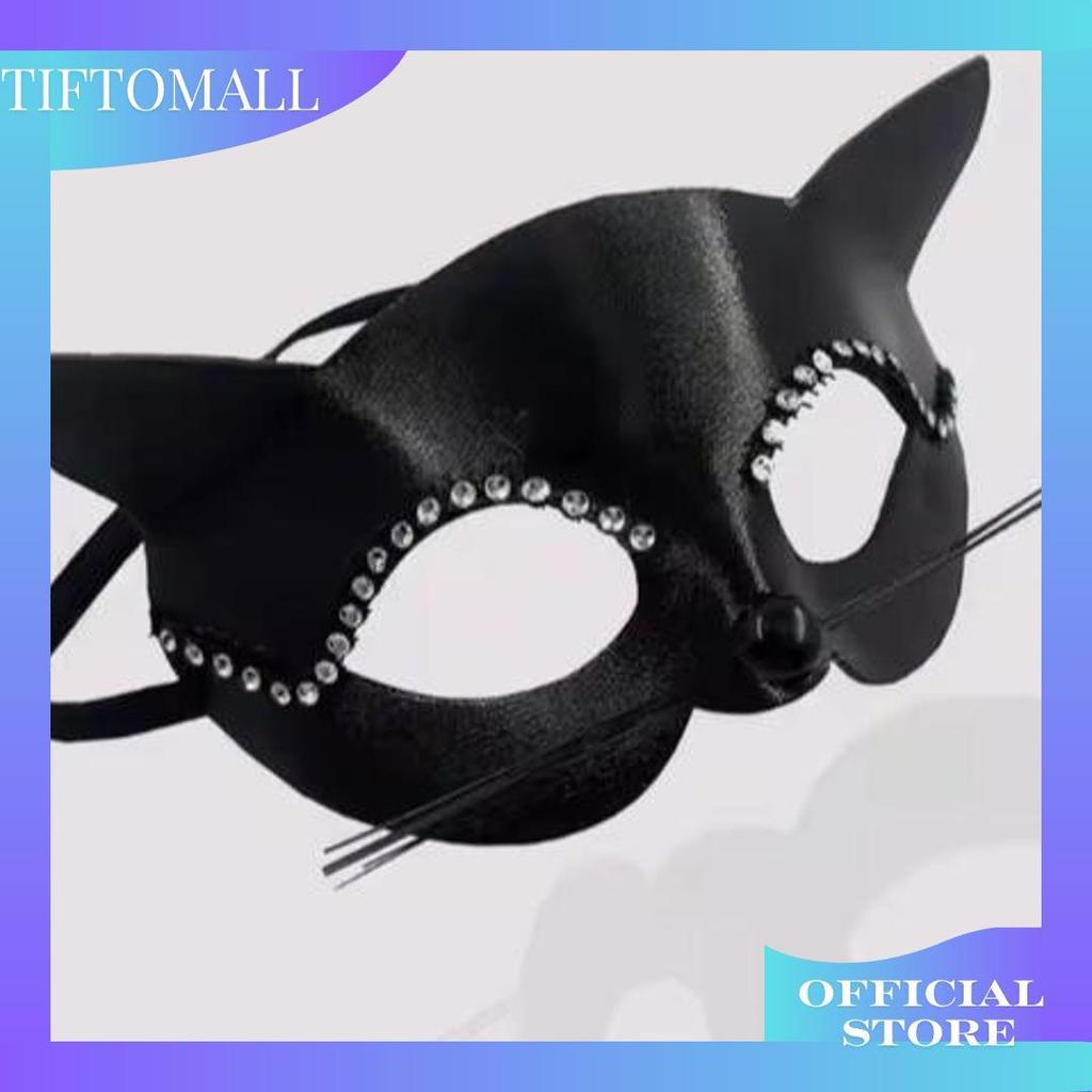 Topeng Pesta Halloween Kucing Cat Woman Halloween Mask Promo