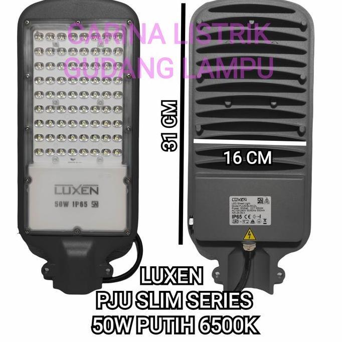LUXEN LAMPU PJU 50W 50 WATT CAHAYA PUTIH 6500K STREET LIGHT SNI