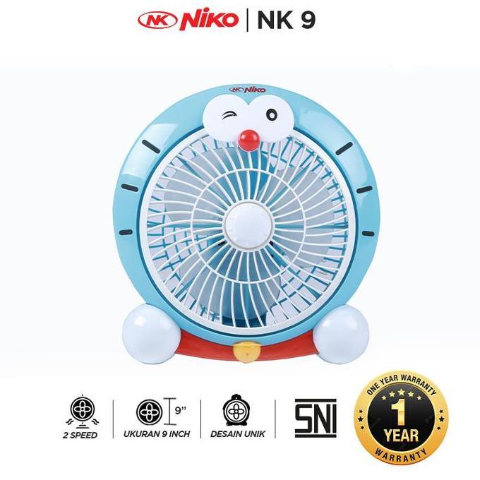 Kipas Angin Meja Niko 9 Inch - Biru