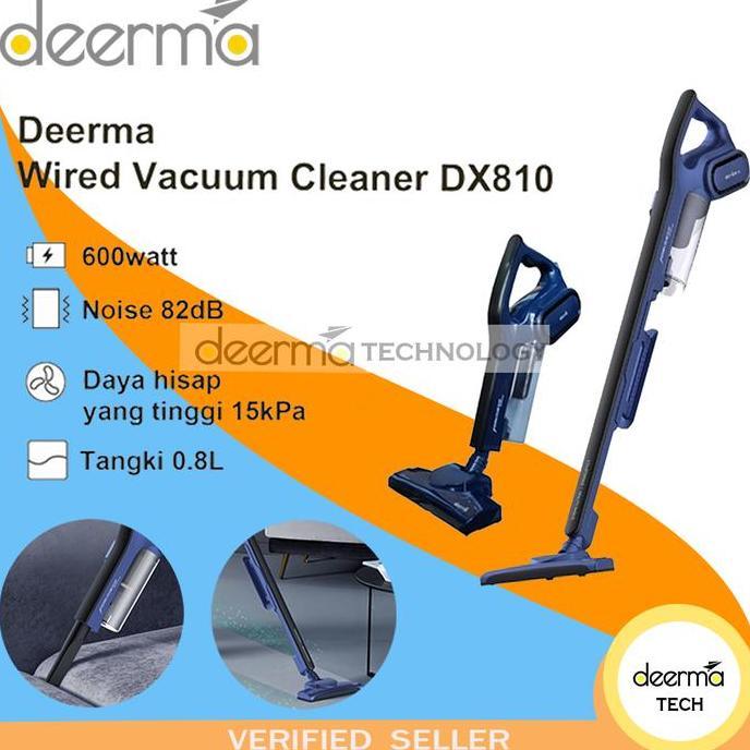 Deerma DX810 Vacum Vacuum Cleaner Derma Penghisap Debu Lantai 600W