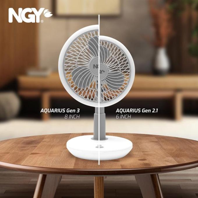NGY Aquarius Rechargeable Desk Fan / Kipas Angin Meja Portable |NGY881