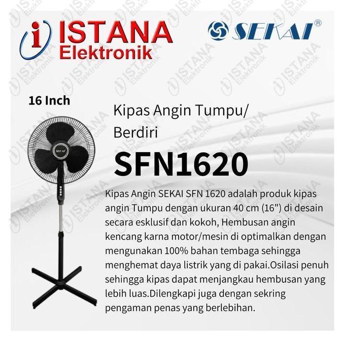 SEKAI KIPAS ANGIN 16 INCH TUMPU/BERDIRI SFN1620