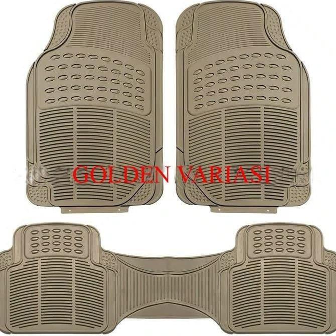 Karpet Karet Cream 3 Potong Mobil New Ertiga 2014