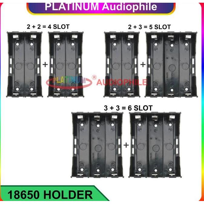 Battery Holder Tempat Baterai 18650 1S 2S 3S 4S Case Kotak Batere Pin Plat PCB