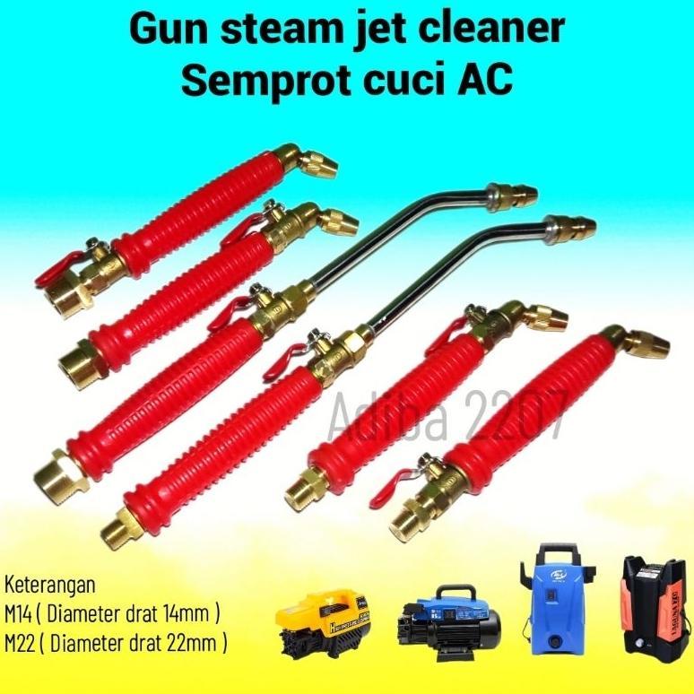 Nozzle cuci AC stop kran nozel kuningan steam jet cleaner stim pressure waser Nozzle jet cleaner
