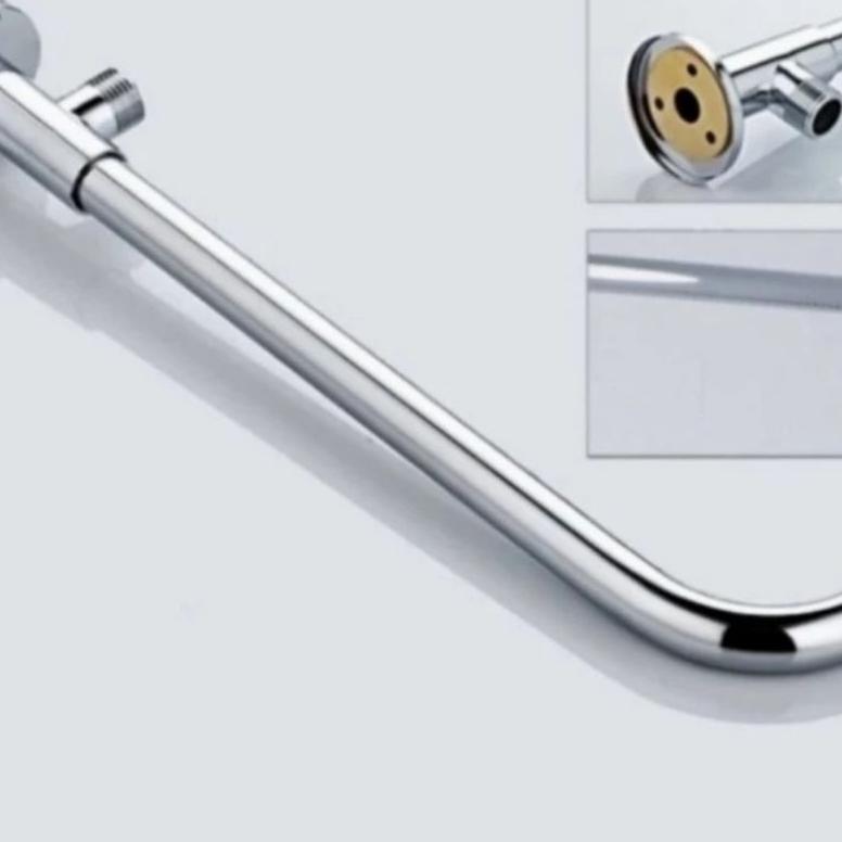 Paket Wall shower Rainfall Kotak 8 inch Komplit + Pipa & bracket Shower set