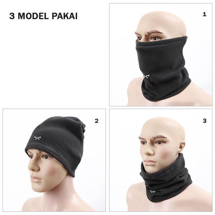 Masker Polar Thermal Multifungsi Bandana Beanie Hat untuk Musim Dingin