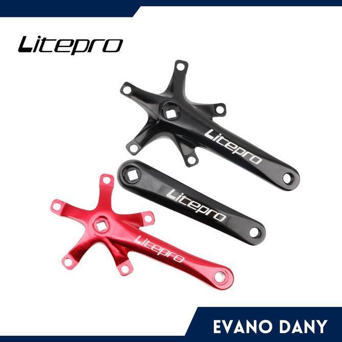 Promo Crank Litepro BB Kotak BCD 130 Sepeda Lipat Roadbike Original COD