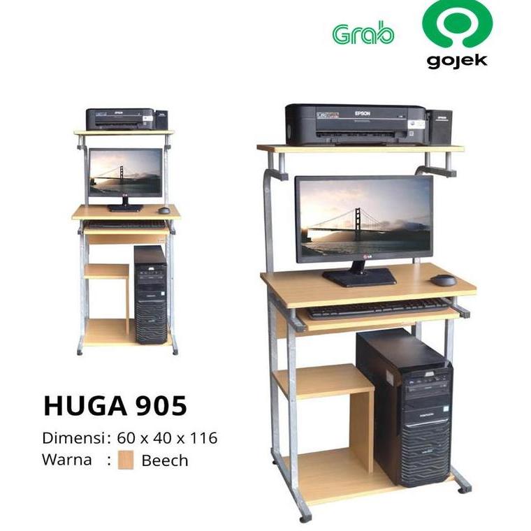 MEJA KOMPUTER MINIMALIS LUNAR HUGA 905
