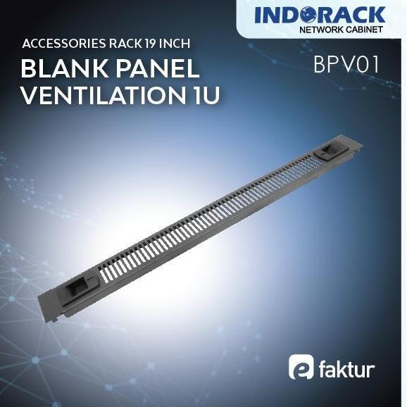 INDORACK - BPV01 Blank Panel 1U Ventilation 19"