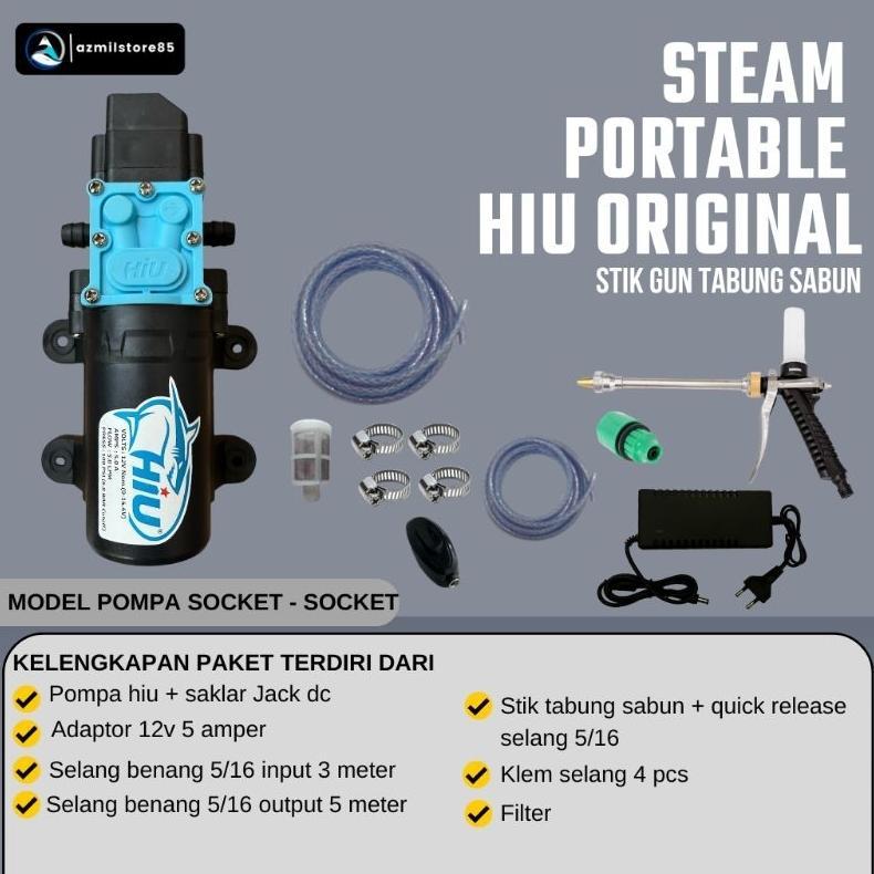 Alat Cuci Motor Mobil Hiu Pump Stik Gun Tabung Sabun Nozzle jet cleaner