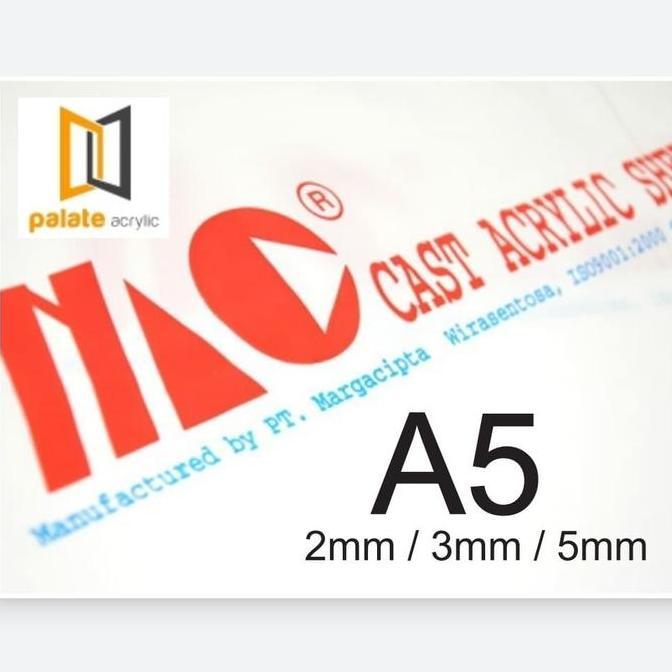 Akrilik Marga Cipta Ukuran A5 Tebal 5Mm / Acrylic / Laser Cutting