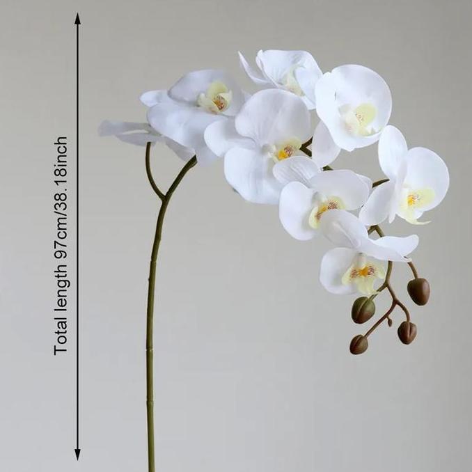 Bunga Anggrek Artificial Latex Import Premium-Anggrek Motif WAR