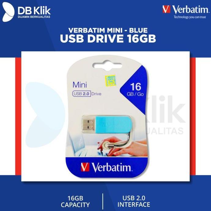 Verbatim Mini USB Drive 16GB - Blue