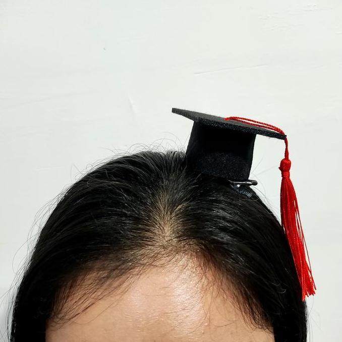 NEW BANDO ATAU JEPIT WISUDA SARJANA AKSESORIS KEPALA TOGA KECIL HIASAN WISUDA BANDO JEPIT TOPI KECIL