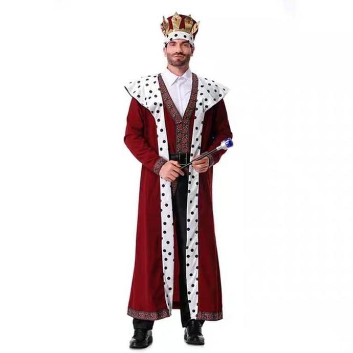 EUROPEAN ENGLAND KING MAN HALLOWEEN COSTUME PRIA RAJA MAN COSTUME HALLOWEEN RAJA PRIA DEWASA